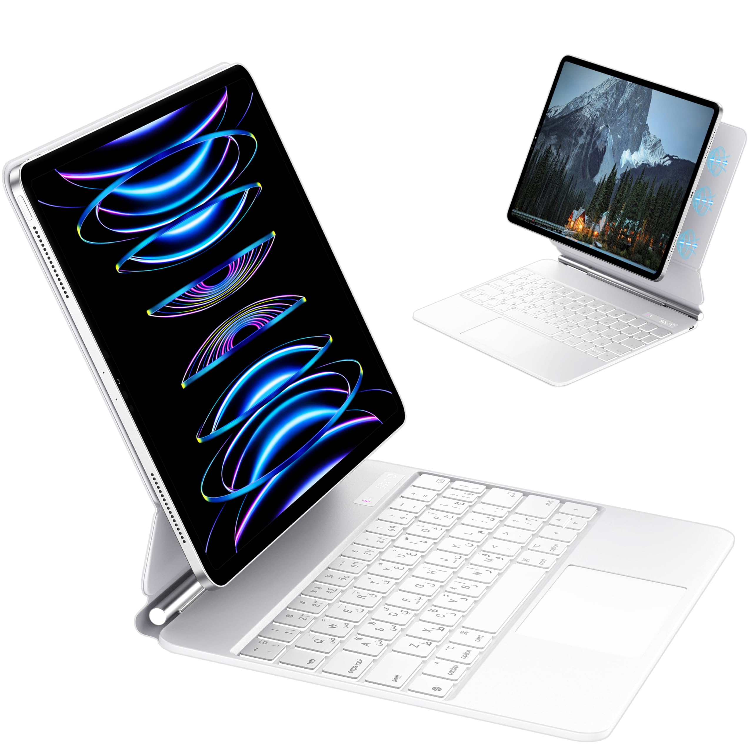iPad用Magic Smart Keyboard EAMPANG EAMPANG Arabic & English Magic Keyboard for Apple iPad Air